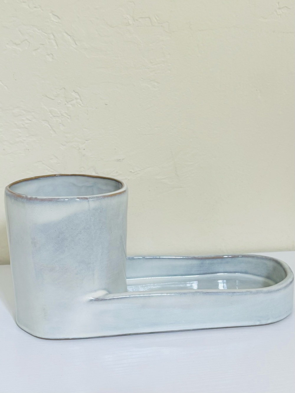 Hearth & Hand with Magnolia Kitchen Sink Caddy Stoneware Sour Cream Color